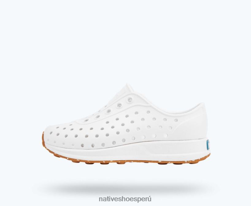 educacion fisica Native Shoes niños robbie sugarlite cáscara blanca/puré de goma moteada HV64F8183 calzado