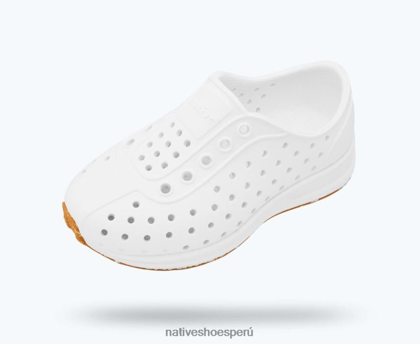 educacion fisica Native Shoes niños robbie sugarlite cáscara blanca/puré de goma moteada HV64F8183 calzado