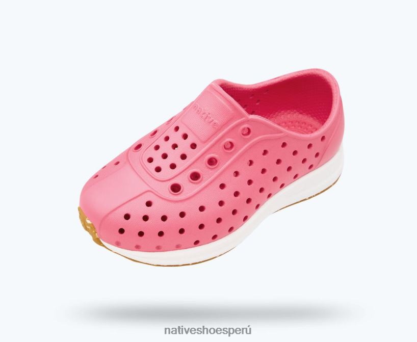 educacion fisica Native Shoes niños robbie sugarlite rosa hollywood/blanco concha/puré de goma moteada HV64F8181 calzado