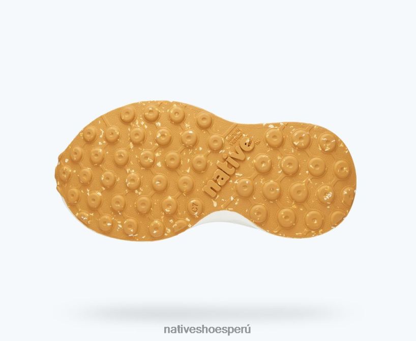 educacion fisica Native Shoes niños robbie sugarlite verde saltamontes/blanco concha/puré de goma moteada HV64F8152 calzado