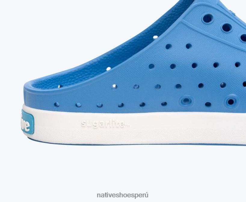 educacion fisica Native Shoes niños zueco jefferson sugarlite azul descansado/blanco concha HV64F8121 calzado