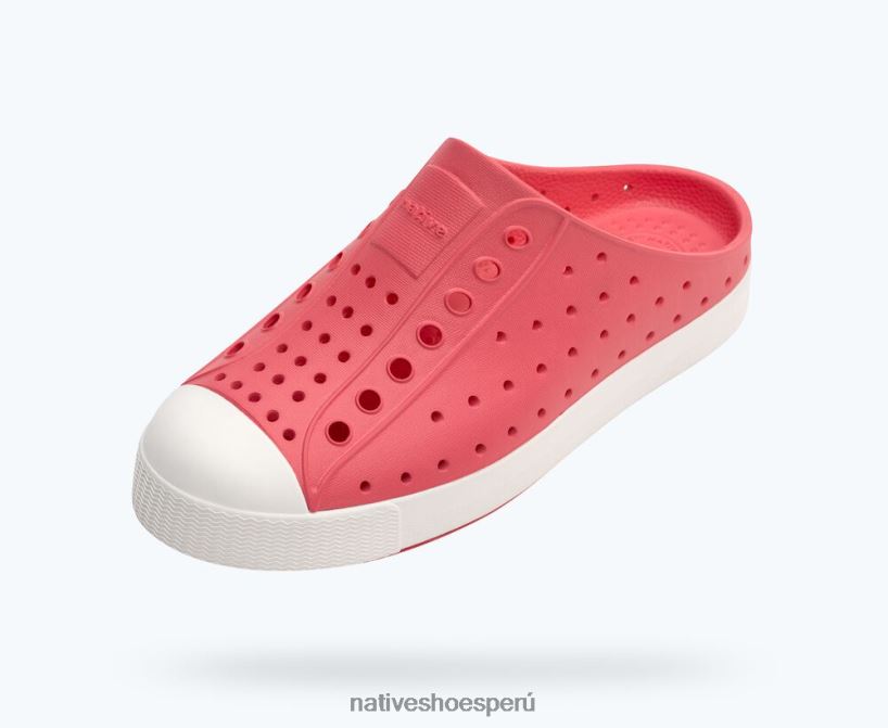educacion fisica Native Shoes niños zueco jefferson sugarlite rosa deslumbrante/blanco concha HV64F8122 calzado