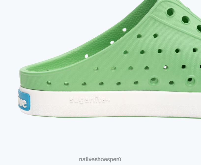 educacion fisica Native Shoes niños zueco jefferson sugarlite verde caramelo/blanco concha HV64F8124 calzado