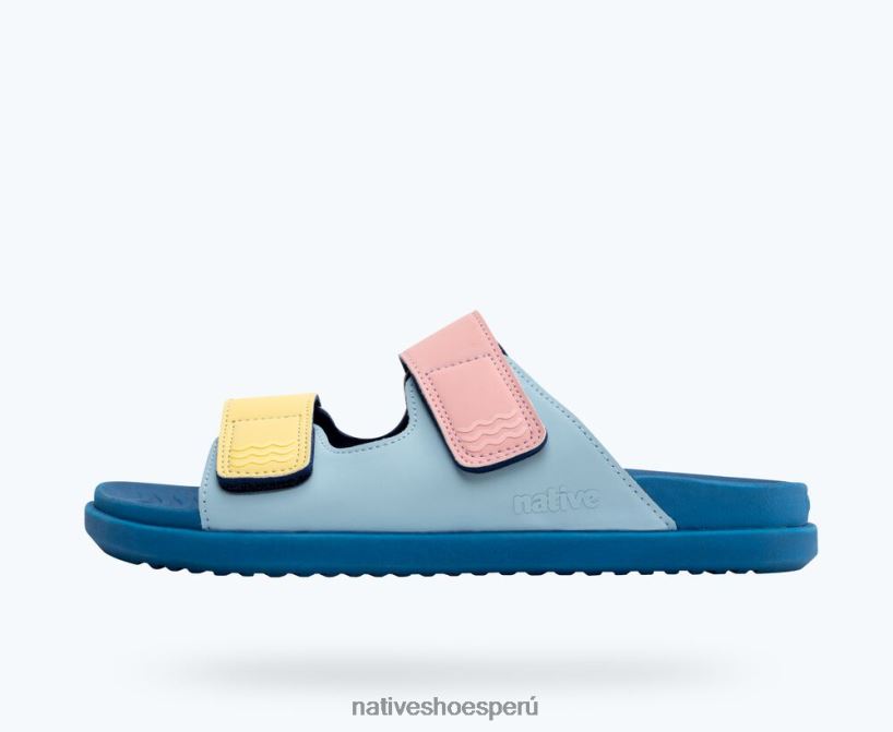 educacion fisica Native Shoes hombres frankie sugarlite azul cielo/ azul vallarta/ correas princess gone bananas HV64F811 calzado
