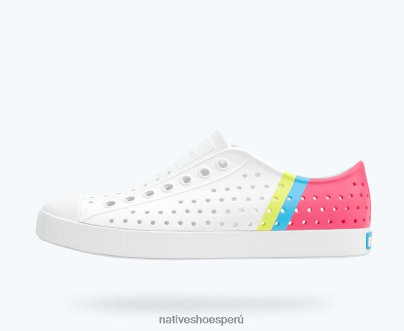 educacion fisica Native Shoes hombres bloque jefferson sugarlite bloque de apio blanco concha/deslumbrante maria HV64F818 calzado