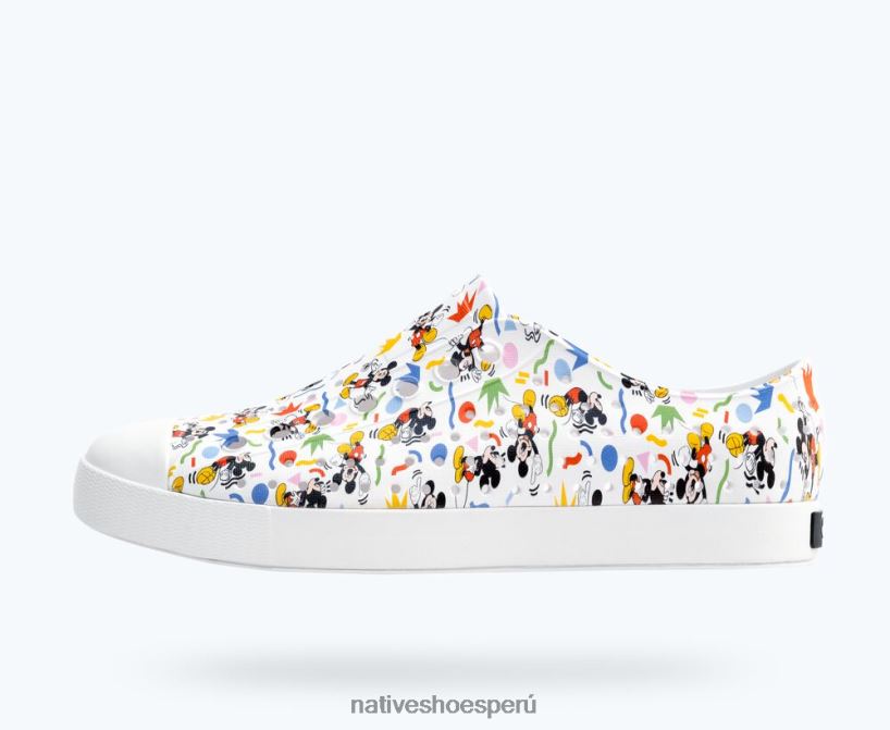 educacion fisica Native Shoes hombres impresión jefferson disney concha blanca/rad mickey HV64F871 calzado