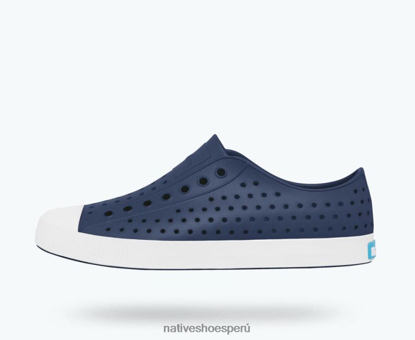 educacion fisica Native Shoes hombres jefferson azul regata/blanco concha HV64F835 calzado