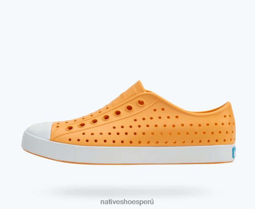 educacion fisica Native Shoes hombres jefferson naranja papaya/cáscara blanca HV64F863 calzado
