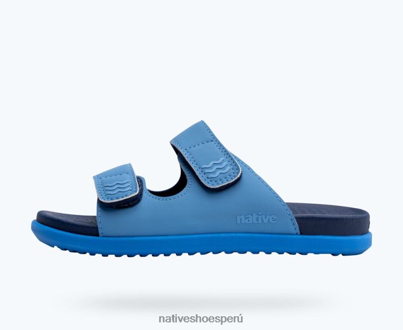 educacion fisica Native Shoes niños frankie sugarlite junior azul descansando/ azul regata HV64F889 calzado