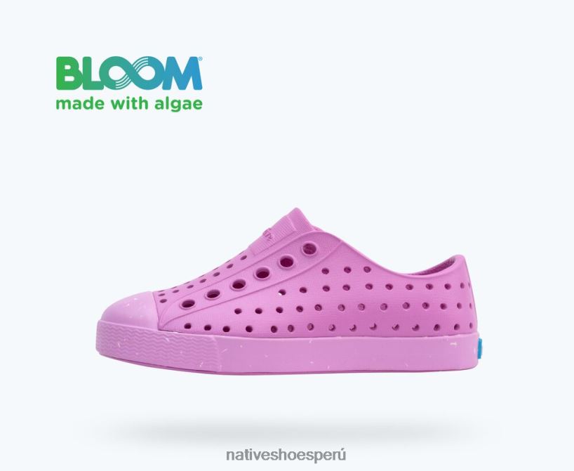 educacion fisica Native Shoes niños flor de jefferson rosa winterberry/ rosa/ motas de concha HV64F8190 calzado
