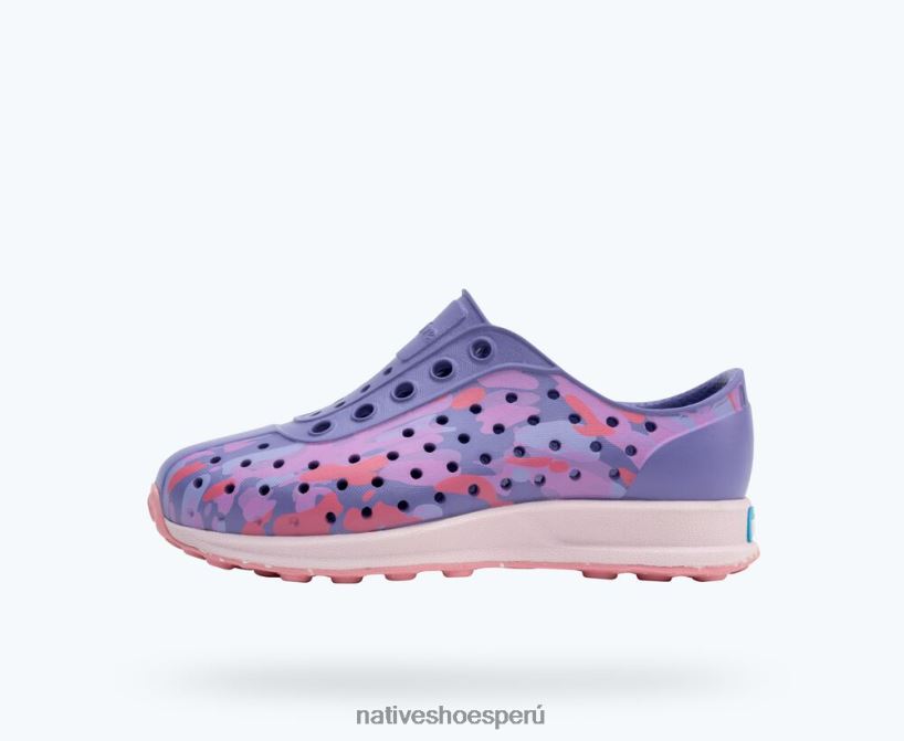 educacion fisica Native Shoes niños impresión robbie sugarlite violeta neblina/rosa pelusa/eucamo deslumbrante/goma moteada princesa HV64F8215 calzado