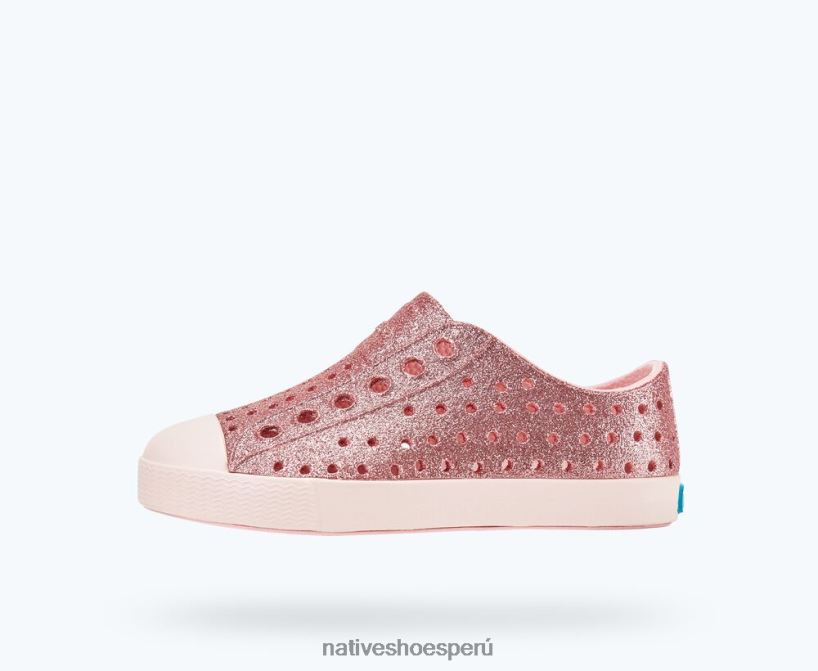 educacion fisica Native Shoes niños jefferson bling rosa brillante/rosa polvo HV64F8157 calzado