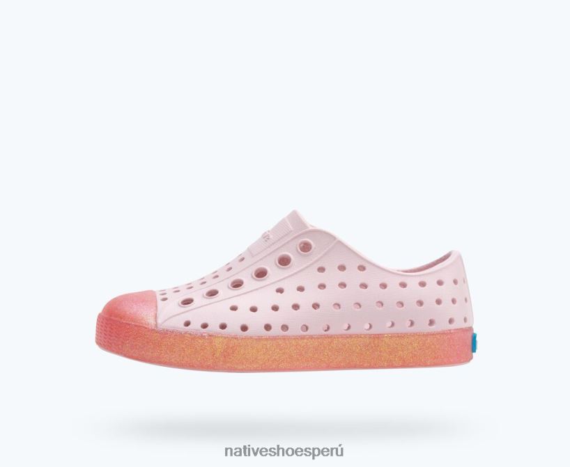 educacion fisica Native Shoes niños jefferson bling rosa leche/princesa bling HV64F8182 calzado