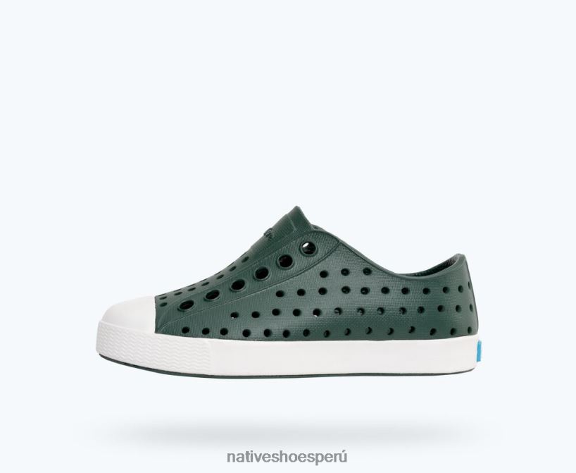 educacion fisica Native Shoes niños jefferson verde espeluznante/blanco concha HV64F8250 calzado
