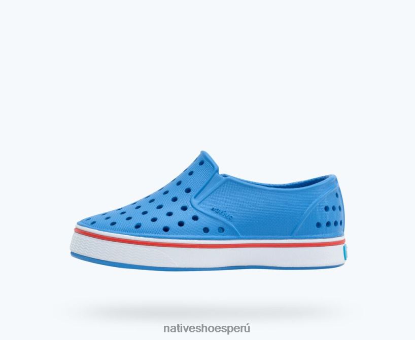 educacion fisica Native Shoes niños millas azul descansando/blanco concha/hiper rojo HV64F8150 calzado