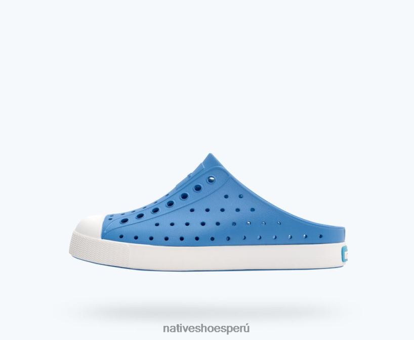 educacion fisica Native Shoes niños zueco jefferson sugarlite azul descansado/blanco concha HV64F8121 calzado