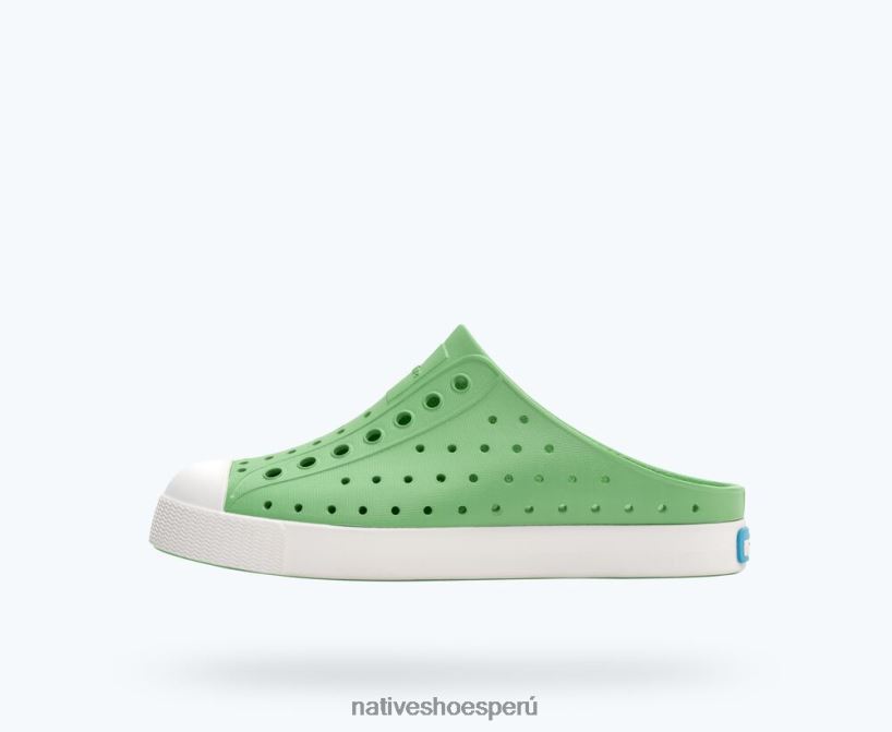 educacion fisica Native Shoes niños zueco jefferson sugarlite verde caramelo/blanco concha HV64F8124 calzado